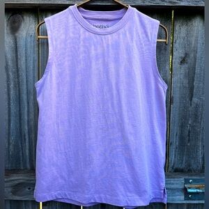 Heavyweight boxy tank top - RARE light purple